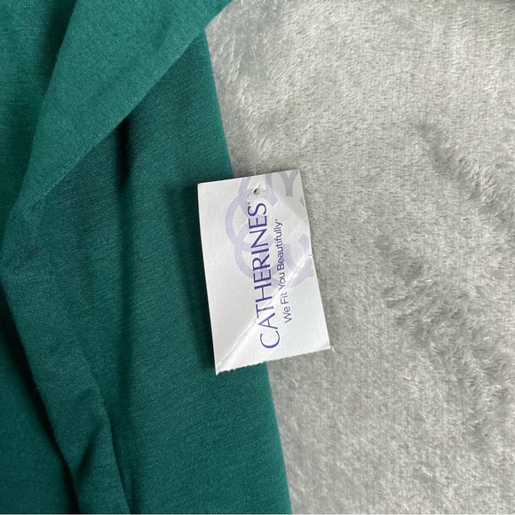 Catherines NWT Peace Rhinestone Graphic Long Sleeve Tunic Tee TShirt 3X Holiday - Picture 5 of 11